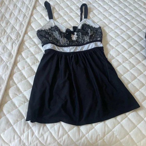 Black and White Lace SOMA Dress/Tank Black and White Lace SOMA Dress/Tank